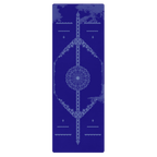 Blue Horizon Yoga Mat - Best yoga mat for hot yoga with sweat-activated grip and stable support.