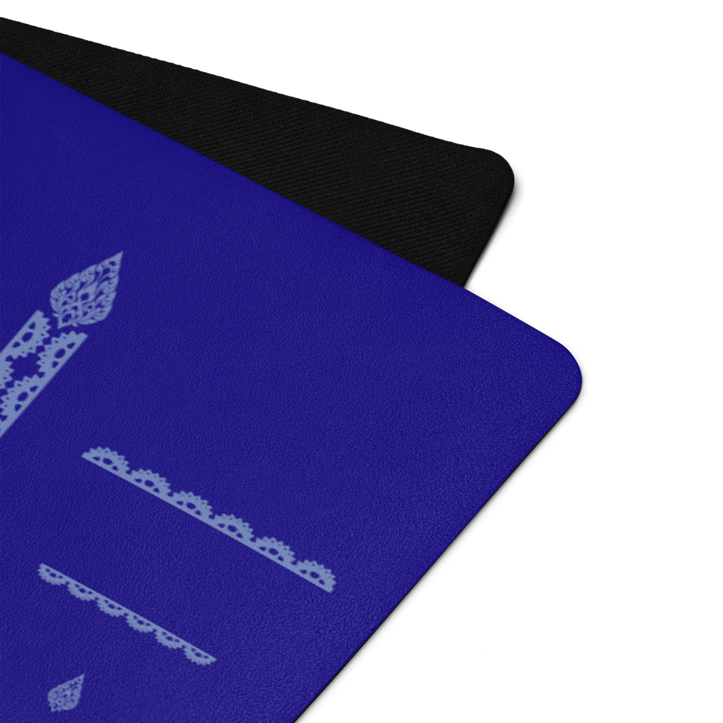 Blue Horizon Yoga Mat – best hot yoga mat for sweaty hands, non slip microfiber surface, eco friendly natural rubber – MIYRA®