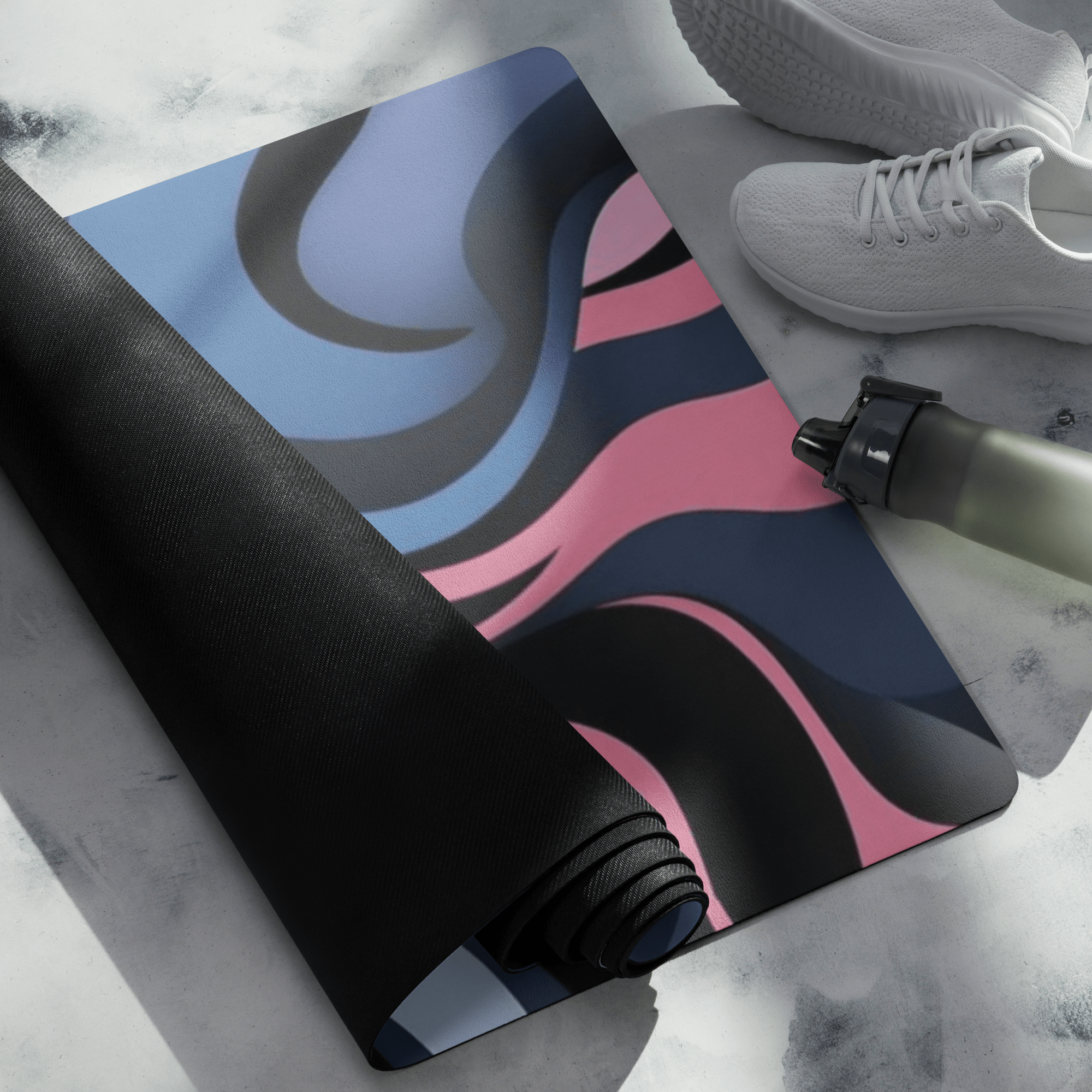 Candy Currect Flow Mat – best hot yoga mat for sweaty hands, non slip microfiber surface, eco friendly natural rubber – MIYRA®