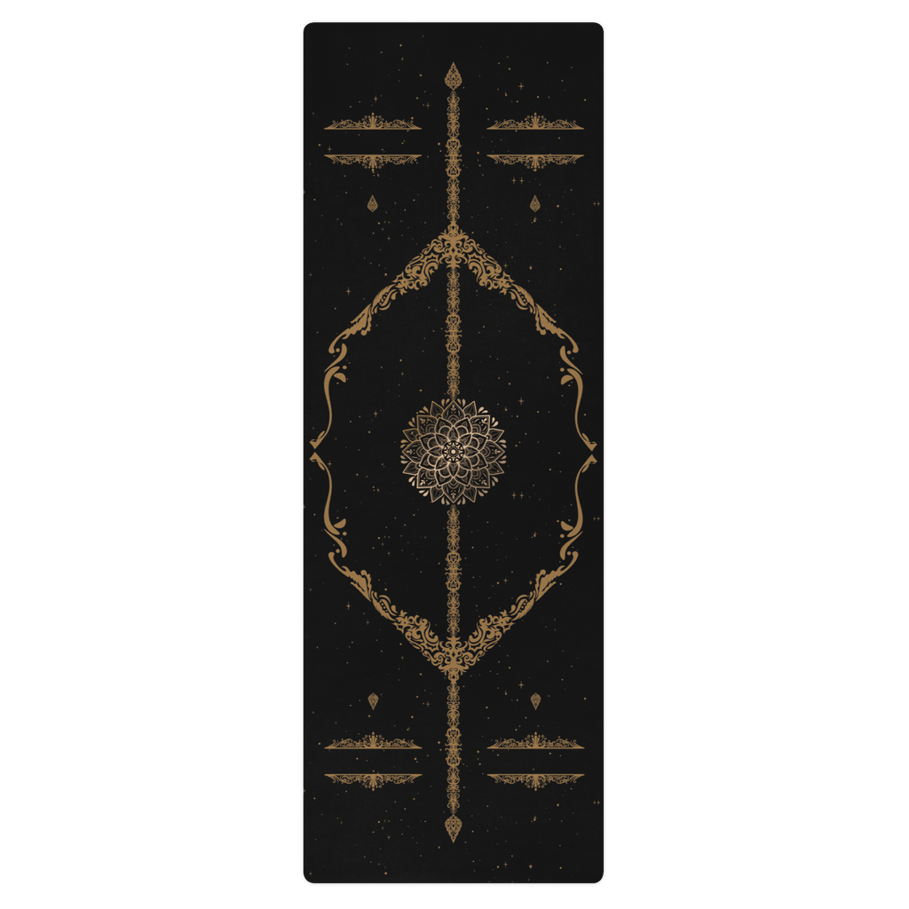 Celestial Dominion Yoga Mat – best hot yoga mat for sweaty hands, non slip microfiber surface, eco friendly natural rubber – MIYRA®
