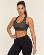 Mocha Padded Sports Bra