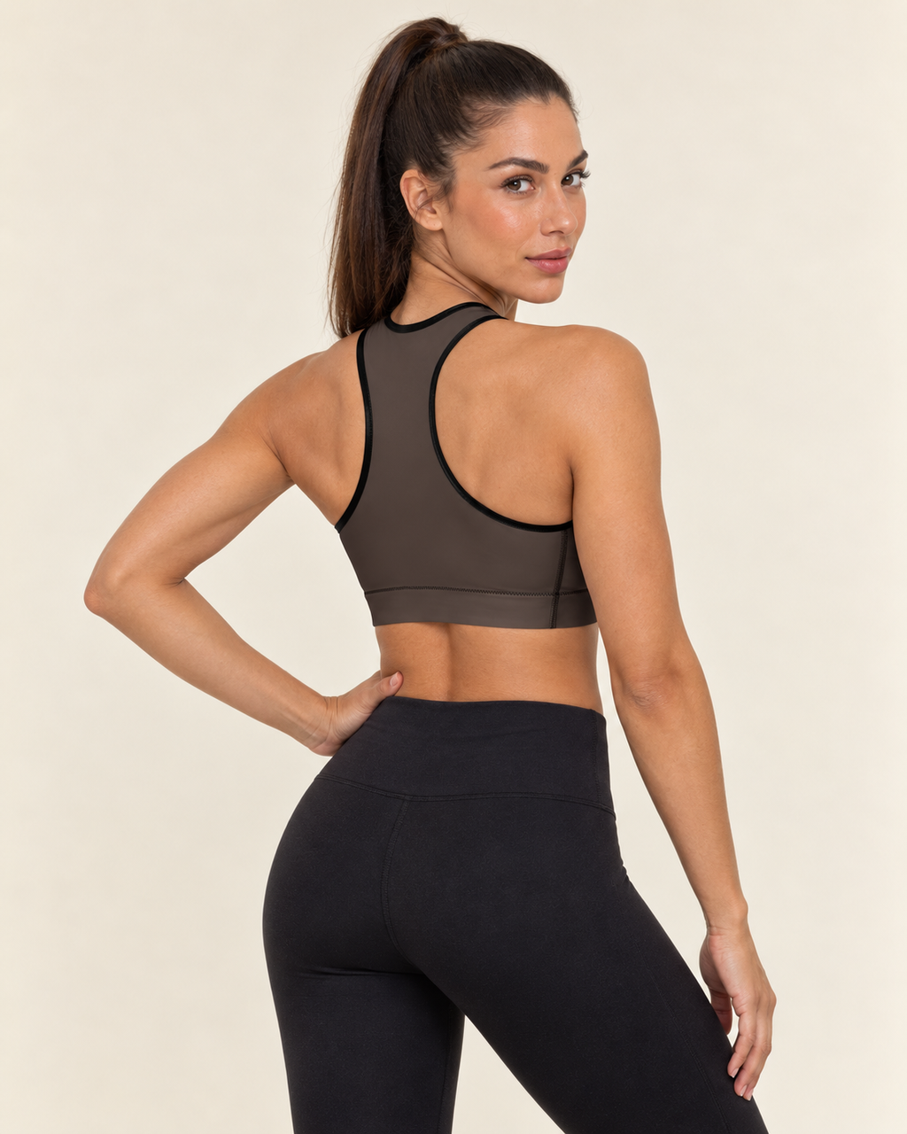 Mocha Padded Sports Bra