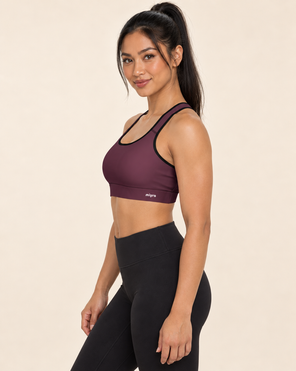 Cherry Padded Sports Bra