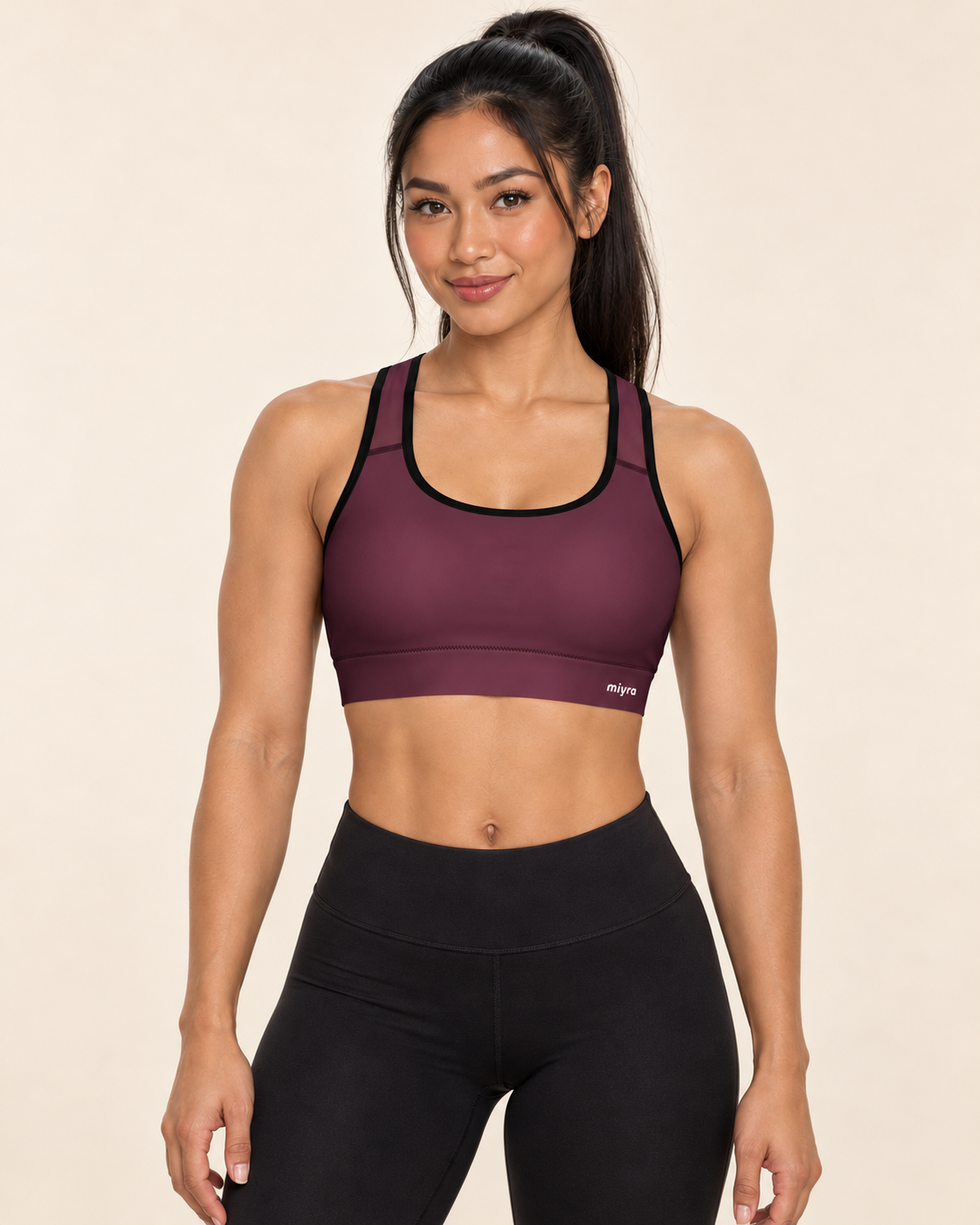 Cherry Padded Sports Bra