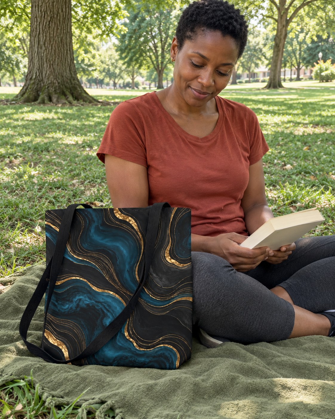 Blue Emerald Tote bag
