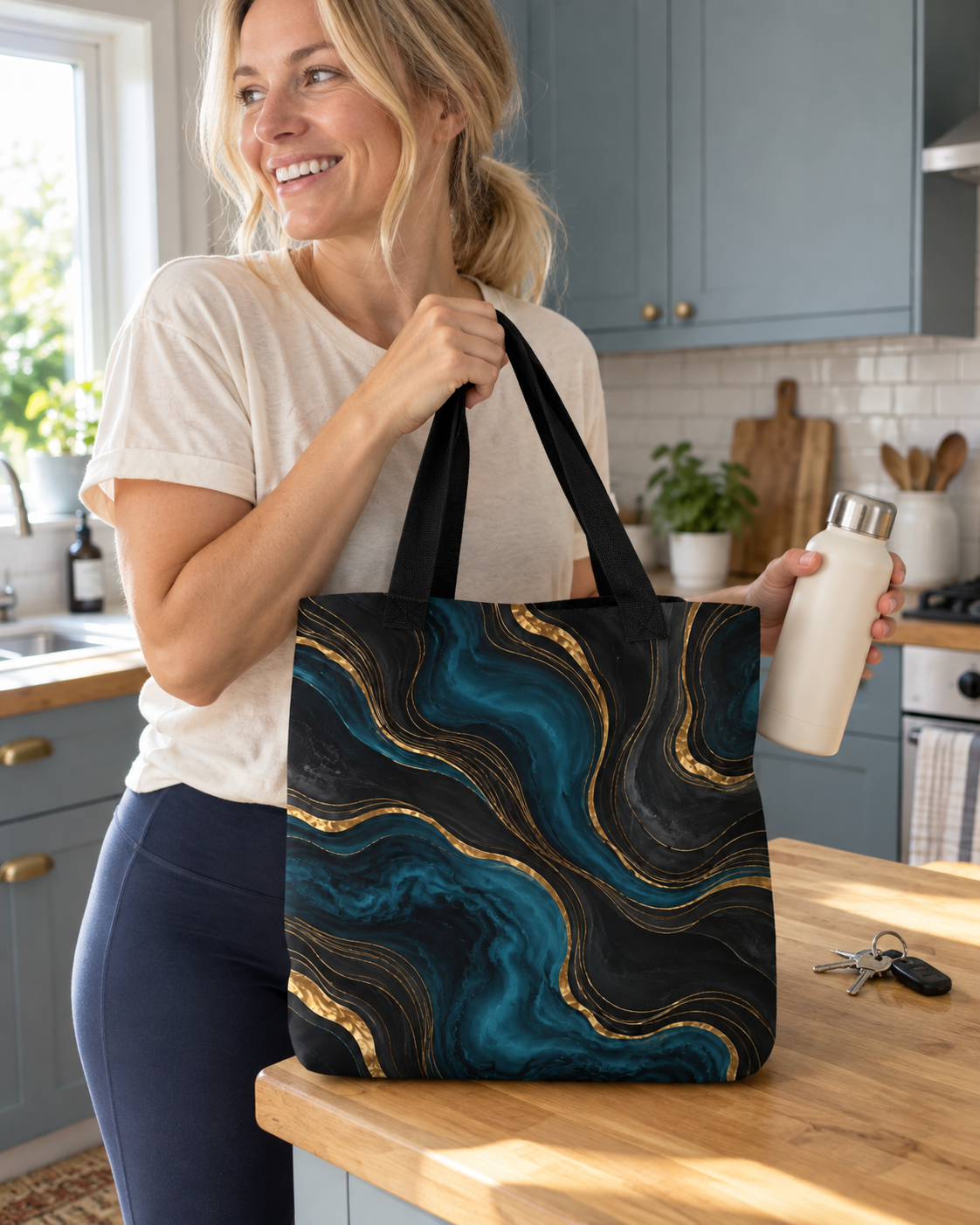 Blue Emerald Tote bag