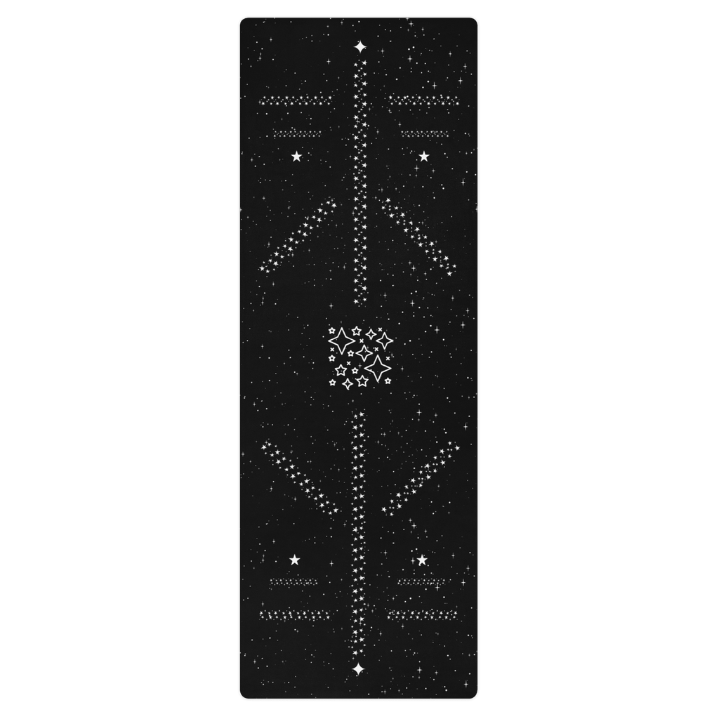 Cosmic Star Dust Yoga Mat – best hot yoga mat for sweaty hands, non slip microfiber surface, eco friendly natural rubber – MIYRA®