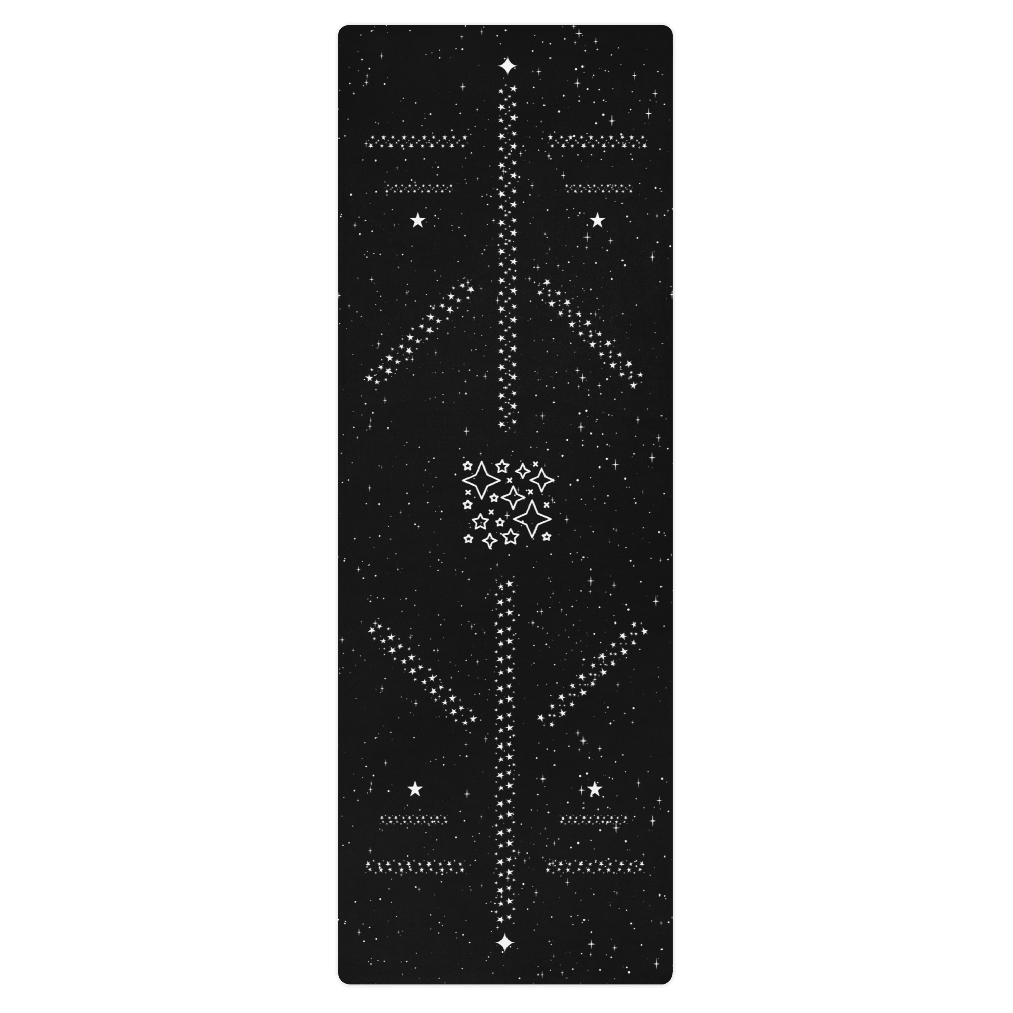 Cosmic Star Dust Yoga Mat – best hot yoga mat for sweaty hands, non slip microfiber surface, eco friendly natural rubber – MIYRA®