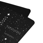 Cosmic Star Dust Yoga Mat – best hot yoga mat for sweaty hands, non slip microfiber surface, eco friendly natural rubber – MIYRA®