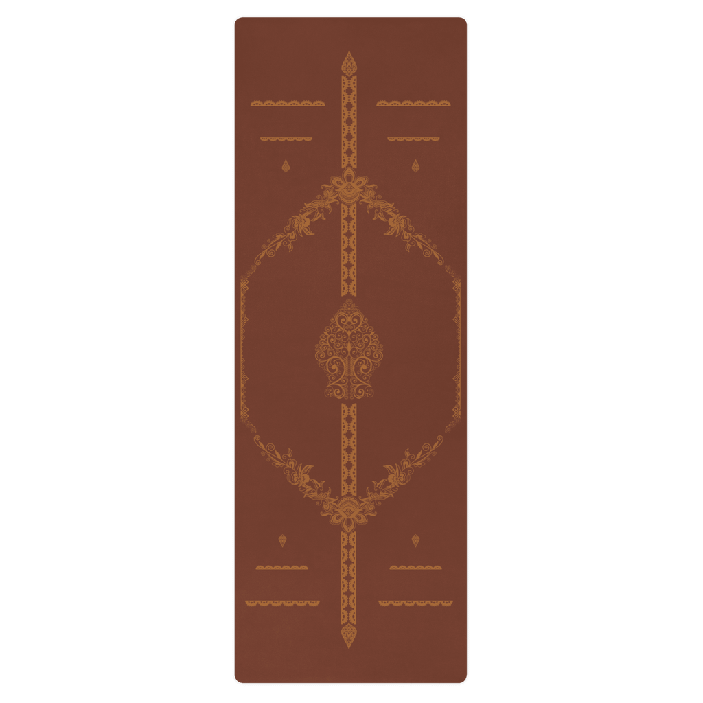 Earthline Alignment Yoga Mat – best hot yoga mat for sweaty hands, non slip microfiber surface, eco friendly natural rubber – MIYRA®