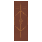 Earthline Alignment Yoga Mat – best hot yoga mat for sweaty hands, non slip microfiber surface, eco friendly natural rubber – MIYRA®