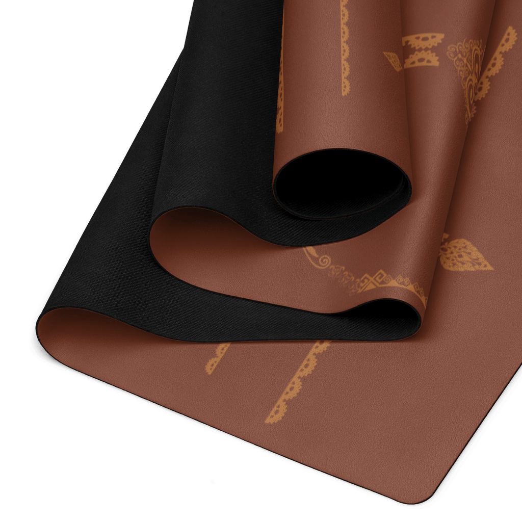 Earthline Alignment Yoga Mat – best hot yoga mat for sweaty hands, non slip microfiber surface, eco friendly natural rubber – MIYRA®