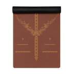 Earthline Alignment Yoga Mat – best hot yoga mat for sweaty hands, non slip microfiber surface, eco friendly natural rubber – MIYRA®