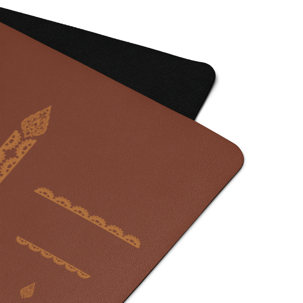 Earthline Alignment Yoga Mat – best hot yoga mat for sweaty hands, non slip microfiber surface, eco friendly natural rubber – MIYRA®