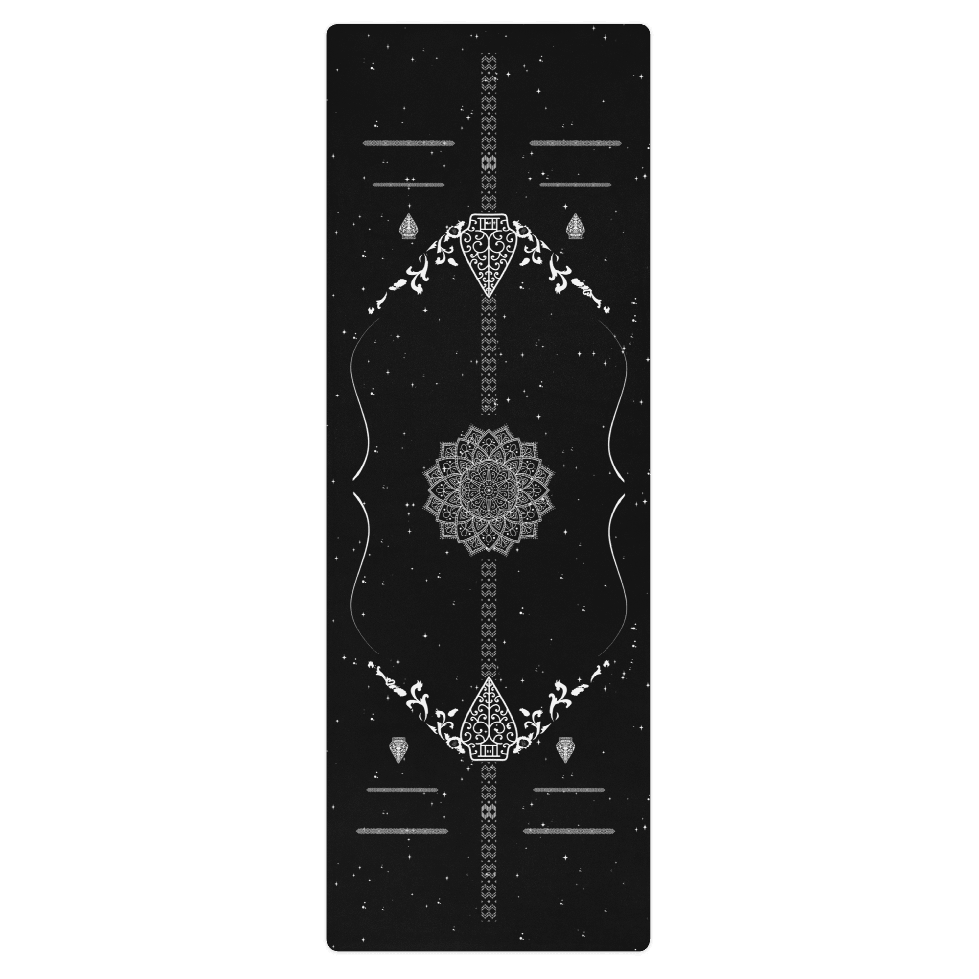 Echleon Black Yoga Mat – best hot yoga mat for sweaty hands, non slip microfiber surface, eco friendly natural rubber – MIYRA®