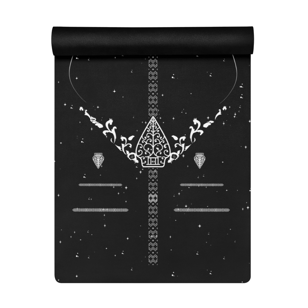 Echleon Black Yoga Mat – best hot yoga mat for sweaty hands, non slip microfiber surface, eco friendly natural rubber – MIYRA®