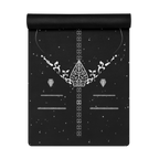 Echleon Black Yoga Mat – best hot yoga mat for sweaty hands, non slip microfiber surface, eco friendly natural rubber – MIYRA®