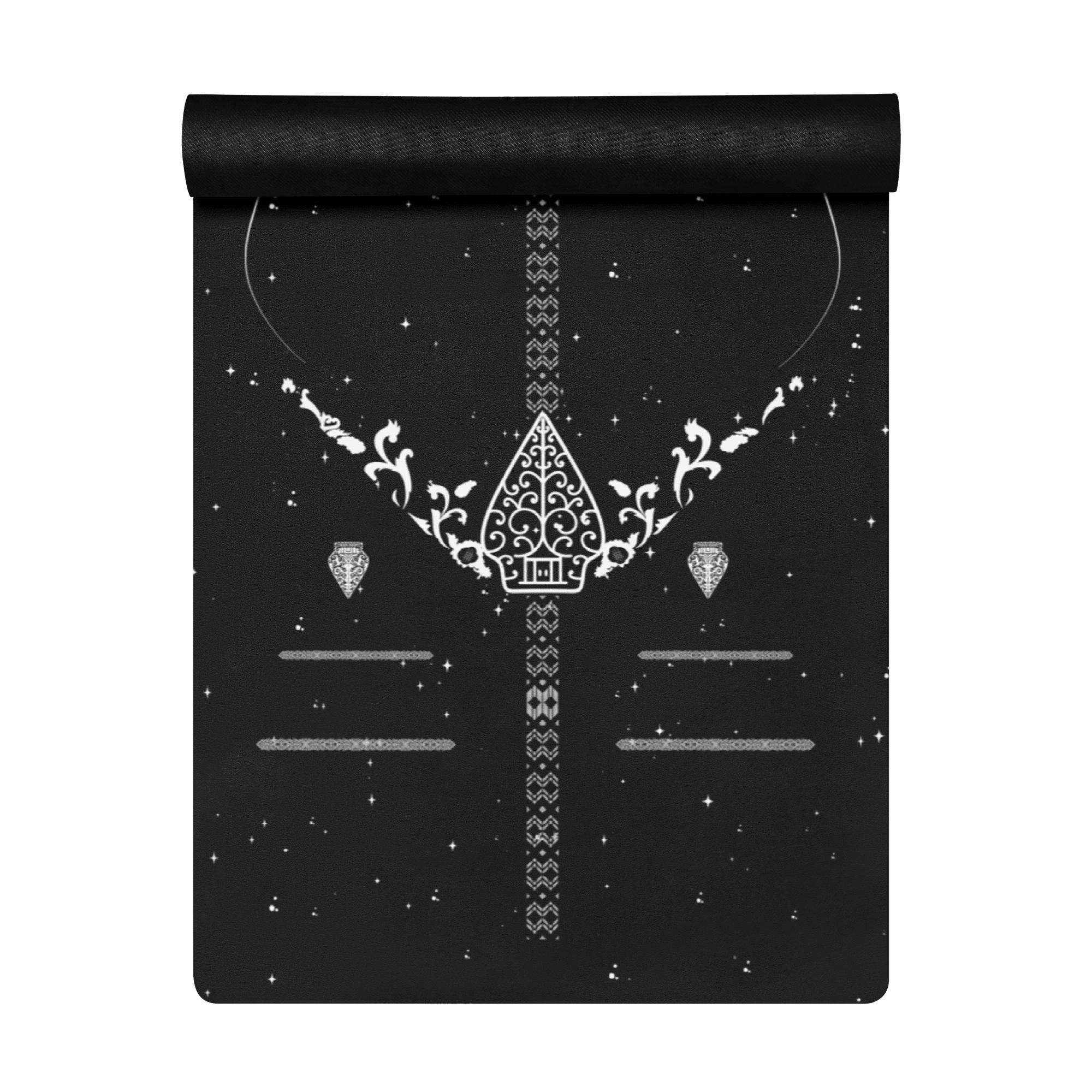 Echleon Black Yoga Mat – best hot yoga mat for sweaty hands, non slip microfiber surface, eco friendly natural rubber – MIYRA®