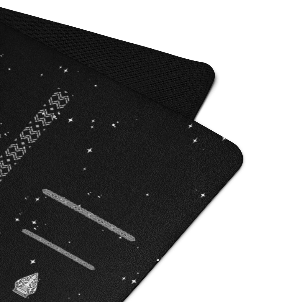 Echleon Black Yoga Mat – best hot yoga mat for sweaty hands, non slip microfiber surface, eco friendly natural rubber – MIYRA®