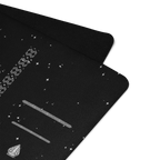 Echleon Black Yoga Mat – best hot yoga mat for sweaty hands, non slip microfiber surface, eco friendly natural rubber – MIYRA®