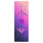 Floral Fantasy Yoga Mat – best hot yoga mat for sweaty hands, non slip microfiber surface, eco friendly natural rubber – MIYRA®