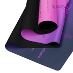 Floral Fantasy Yoga Mat – best hot yoga mat for sweaty hands, non slip microfiber surface, eco friendly natural rubber – MIYRA®