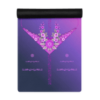 Floral Fantasy Yoga Mat – best hot yoga mat for sweaty hands, non slip microfiber surface, eco friendly natural rubber – MIYRA®