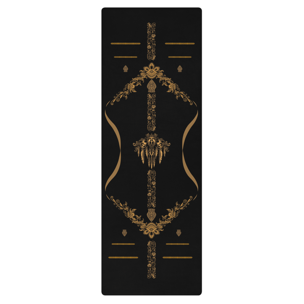 Imperium Gold Yoga Mat – best hot yoga mat for sweaty hands, non slip microfiber surface, eco friendly natural rubber – MIYRA®