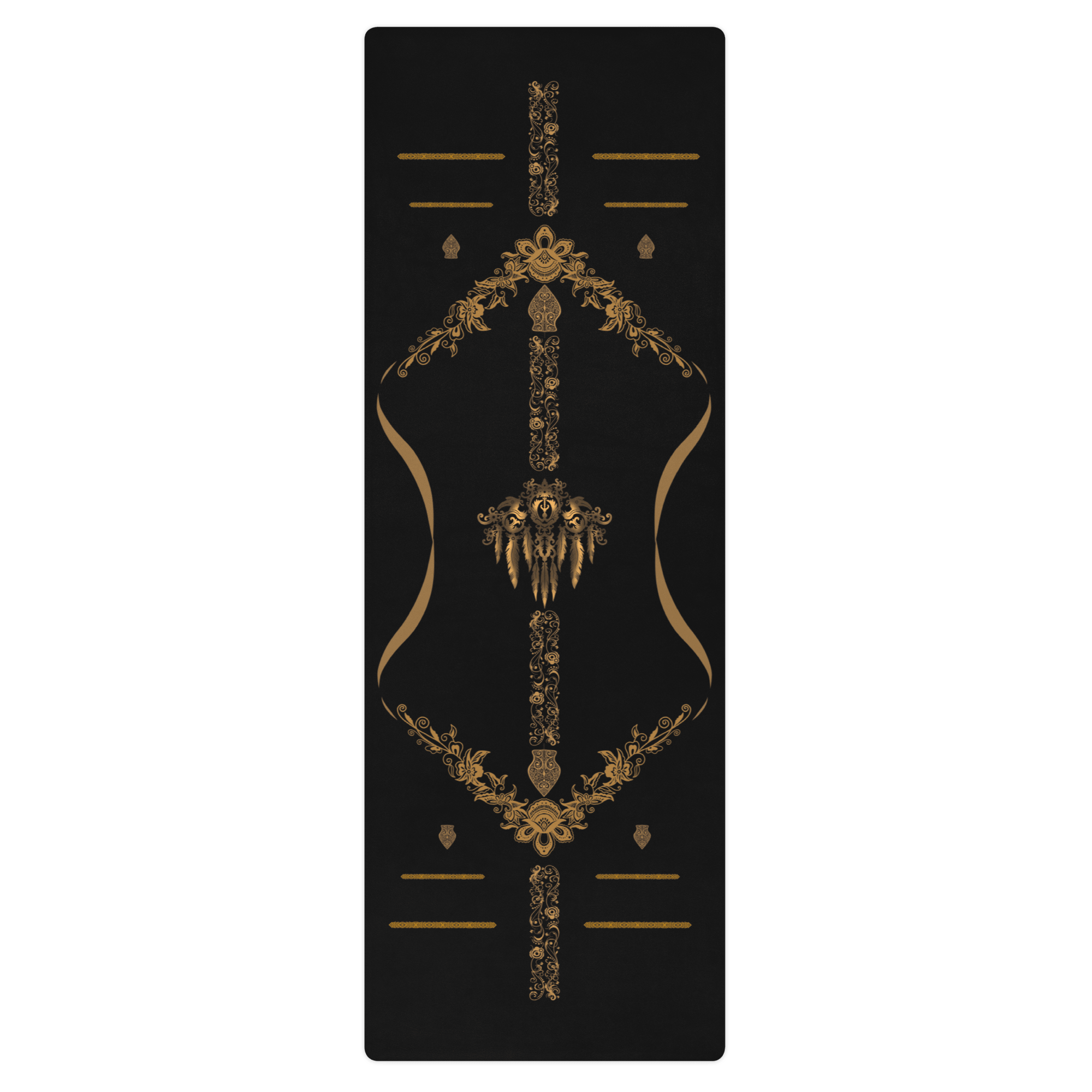 Imperium Gold Yoga Mat – best hot yoga mat for sweaty hands, non slip microfiber surface, eco friendly natural rubber – MIYRA®