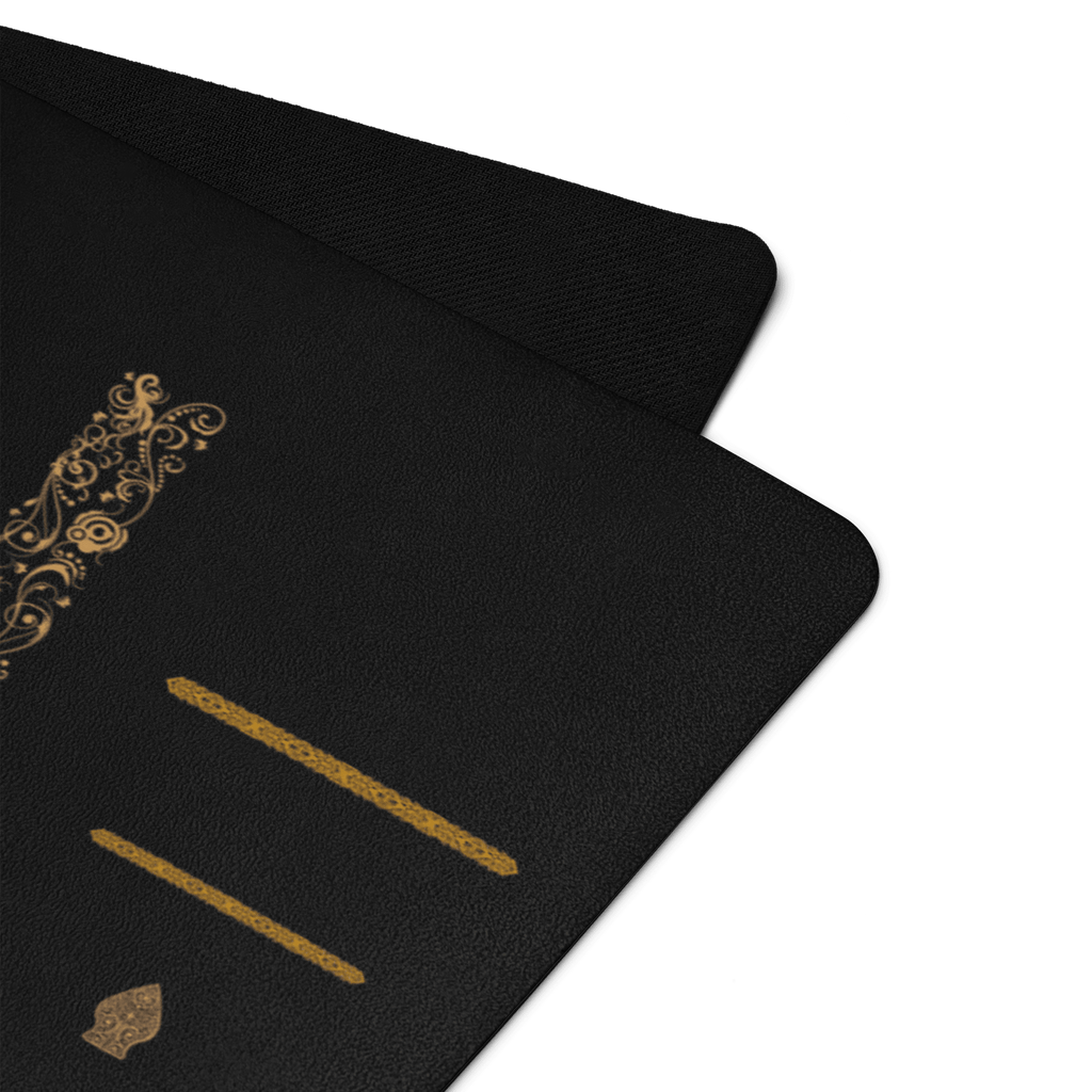 Imperium Gold Yoga Mat – best hot yoga mat for sweaty hands, non slip microfiber surface, eco friendly natural rubber – MIYRA®