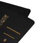 Imperium Gold Yoga Mat – best hot yoga mat for sweaty hands, non slip microfiber surface, eco friendly natural rubber – MIYRA®