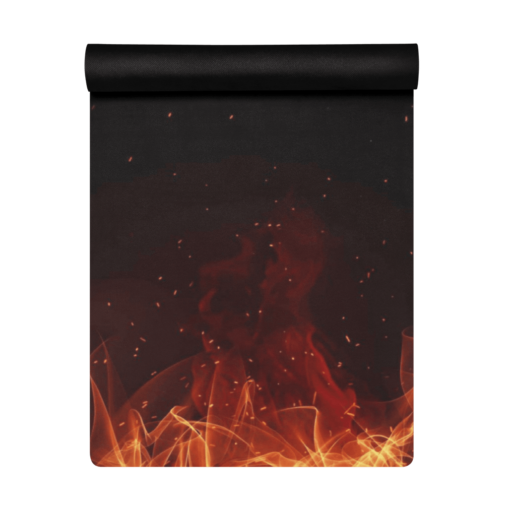 Inferno Flow Yoga Mat – best hot yoga mat for sweaty hands, non slip microfiber surface, eco friendly natural rubber – MIYRA®