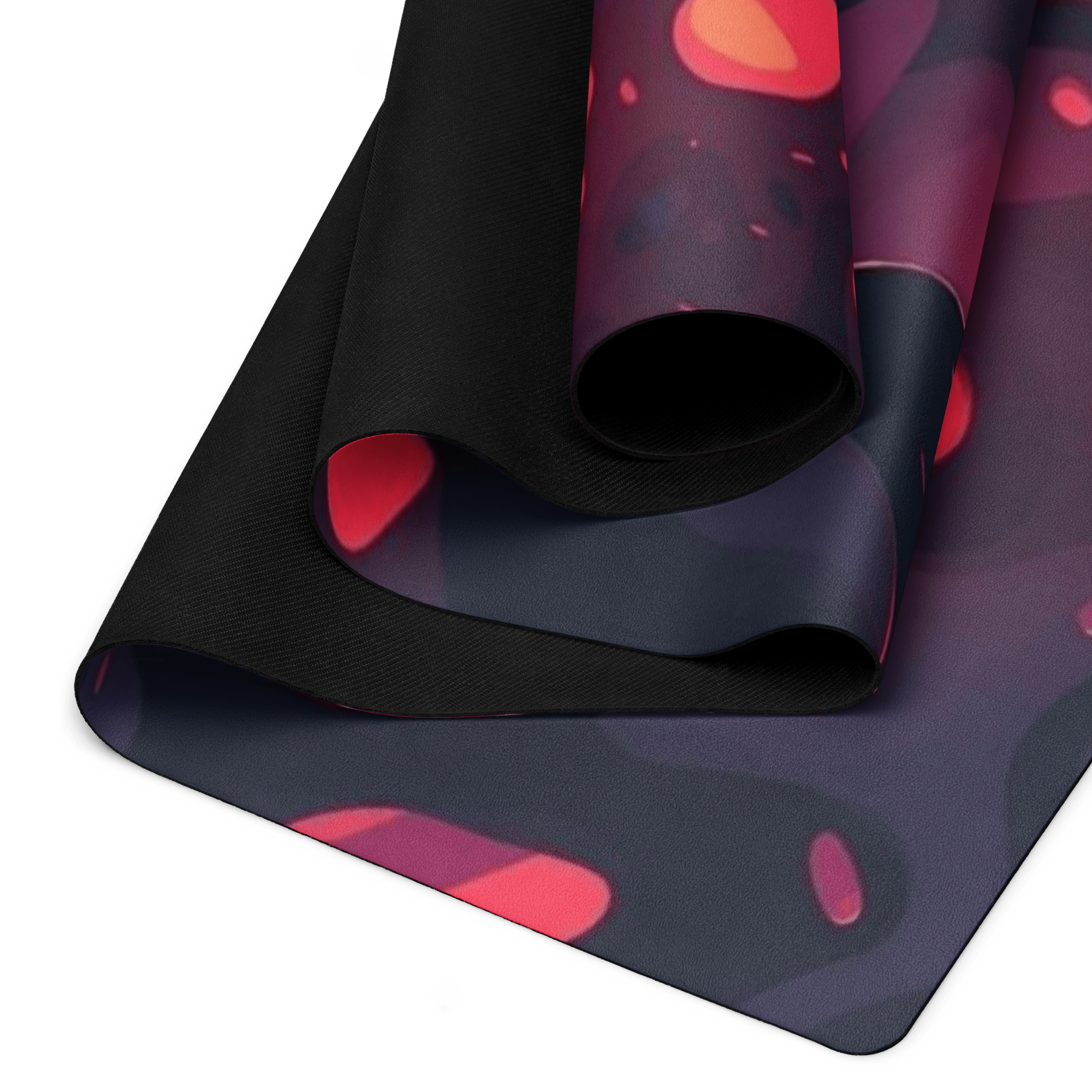 Lava Flow Yoga Mat – best hot yoga mat for sweaty hands, non slip microfiber surface, eco friendly natural rubber – MIYRA®