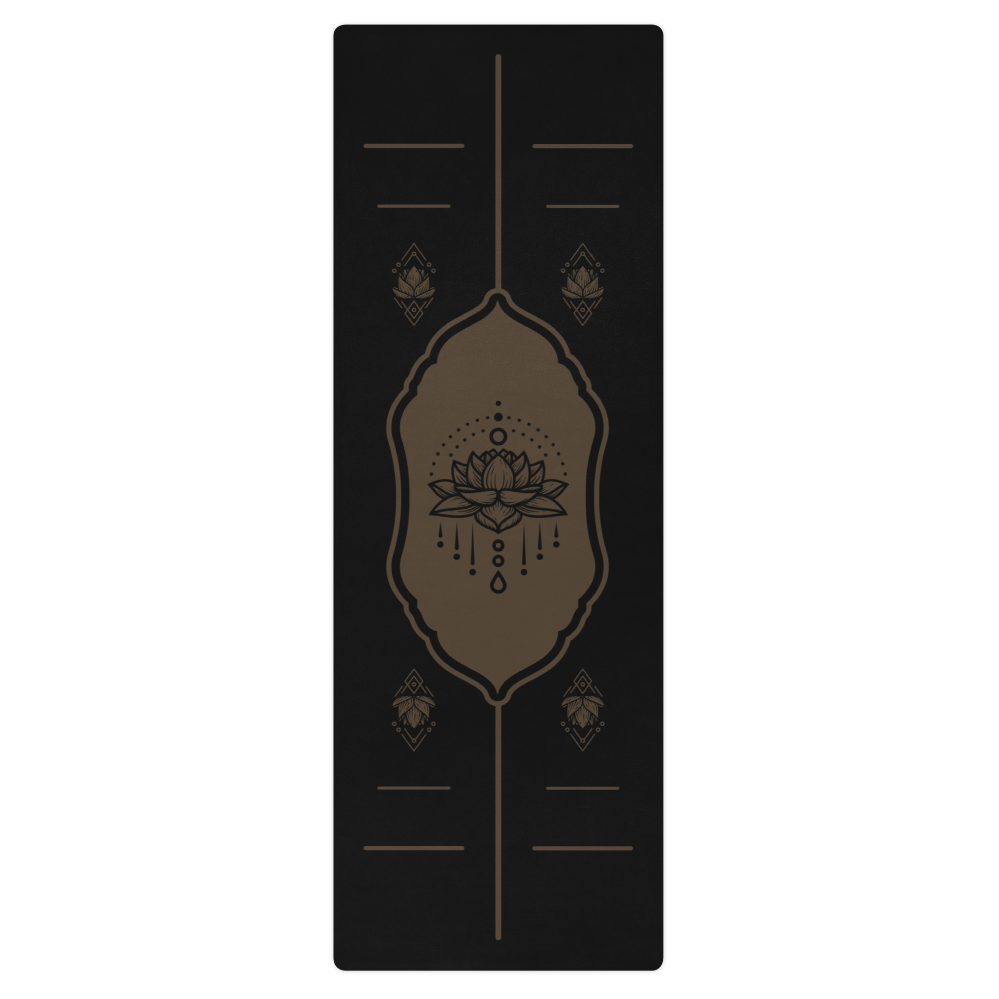 Lotus Ascension Warrior Mat – best hot yoga mat for sweaty hands, non slip microfiber surface, eco friendly natural rubber – MIYRA®