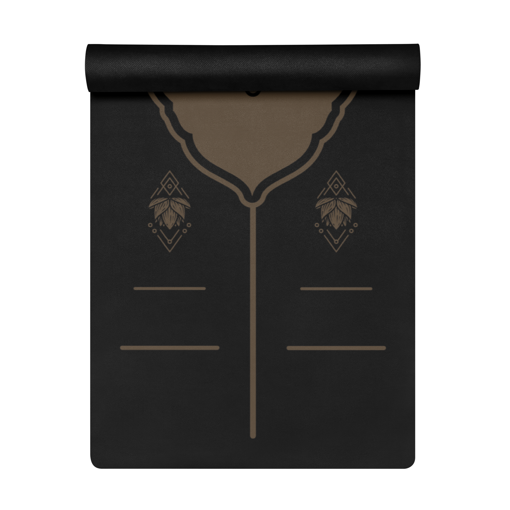 Lotus Ascension Warrior Mat – best hot yoga mat for sweaty hands, non slip microfiber surface, eco friendly natural rubber – MIYRA®