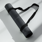 Hot Yoga Mat - Charcoal Meteor Night, the Best Yoga Mat For Hot Yoga, rolled and ready for practice.