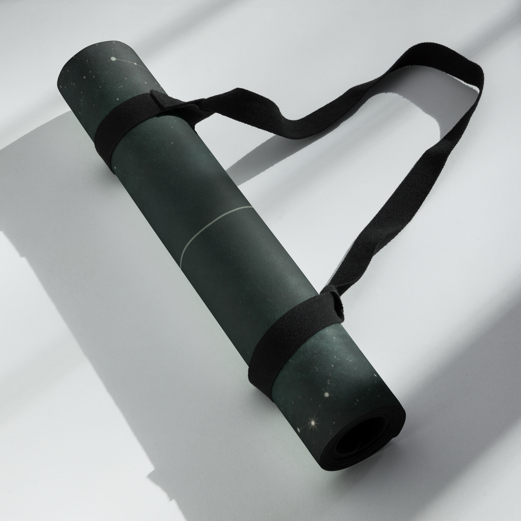 Hot Yoga Mat - Emeral Lunar Orbits, the Best Yoga Mat For Hot Yoga, featuring superior grip and cushioning.