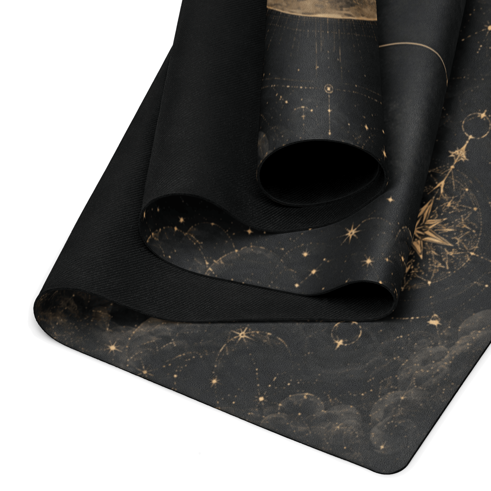 Hot Yoga Mat -Nocturnal Flow | MIYRA® featuring sweat activated grip for towel free hot yoga and non slip performance.