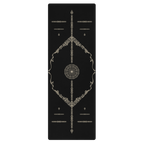 Midnight Sanctuary Yoga Mat – best hot yoga mat for sweaty hands, non slip microfiber surface, eco friendly natural rubber – MIYRA®