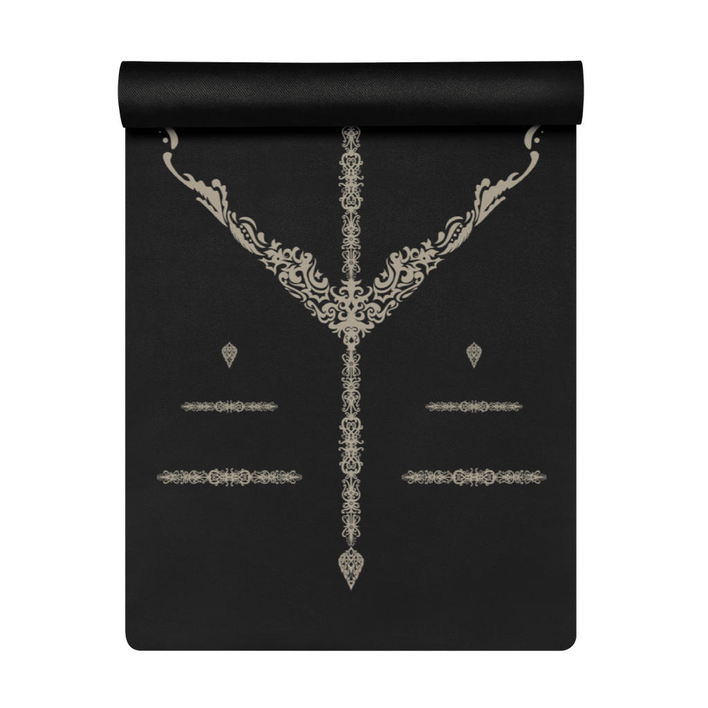 Midnight Sanctuary Yoga Mat – best hot yoga mat for sweaty hands, non slip microfiber surface, eco friendly natural rubber – MIYRA®