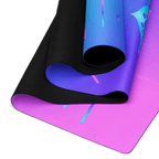 Neon Meridian Yoga Mat – best hot yoga mat for sweaty hands, non slip microfiber surface, eco friendly natural rubber – MIYRA®