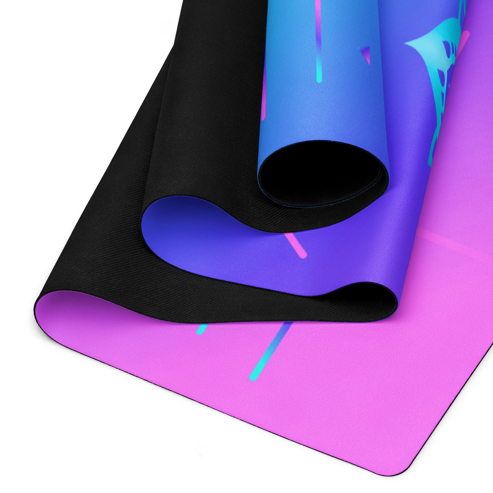 Neon Meridian Yoga Mat – best hot yoga mat for sweaty hands, non slip microfiber surface, eco friendly natural rubber – MIYRA®