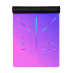 Neon Meridian Yoga Mat – best hot yoga mat for sweaty hands, non slip microfiber surface, eco friendly natural rubber – MIYRA®