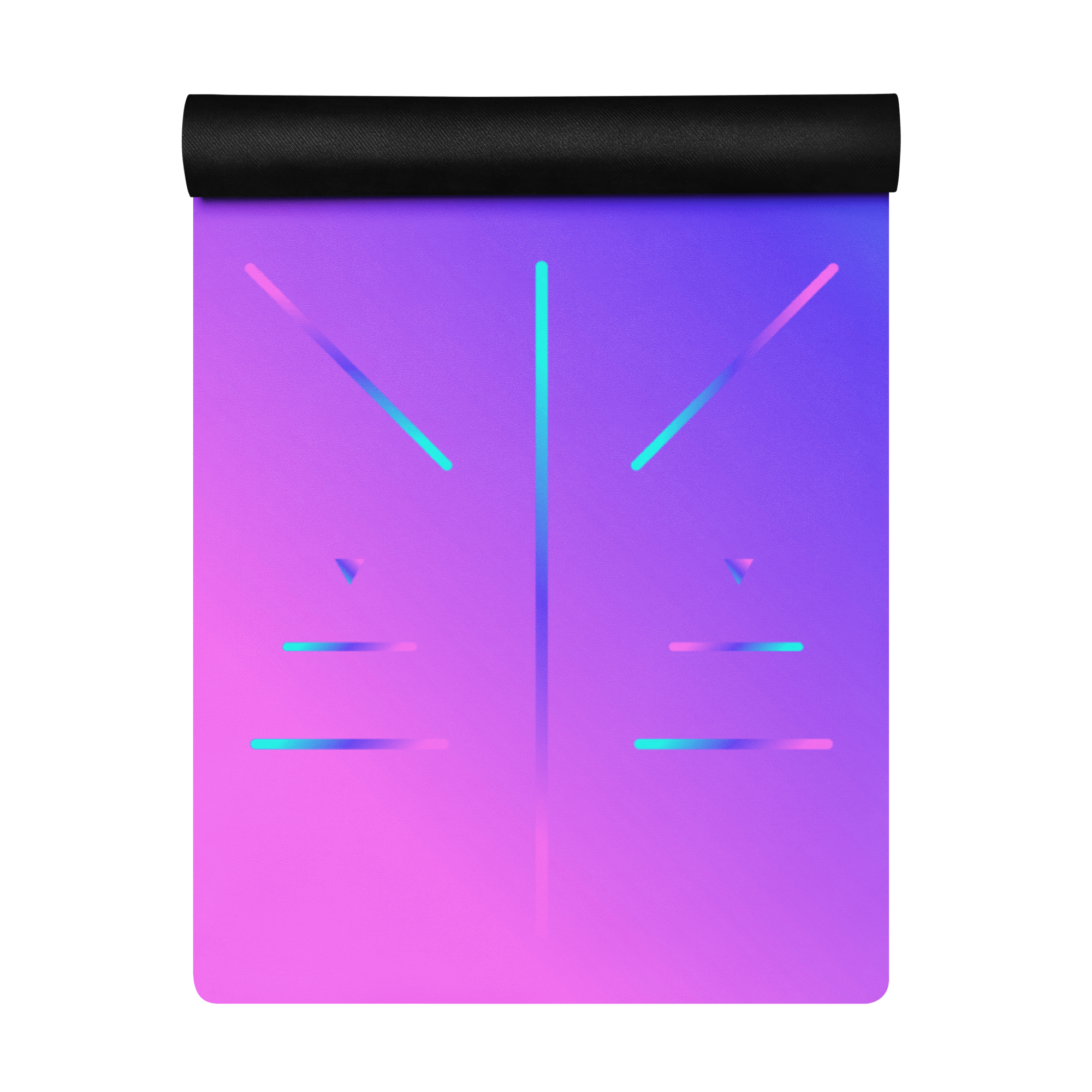 Neon Meridian Yoga Mat – best hot yoga mat for sweaty hands, non slip microfiber surface, eco friendly natural rubber – MIYRA®