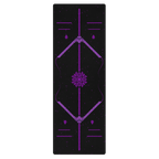 Obsidian Pulse Yoga Mat – best hot yoga mat for sweaty hands, non slip microfiber surface, eco friendly natural rubber – MIYRA®