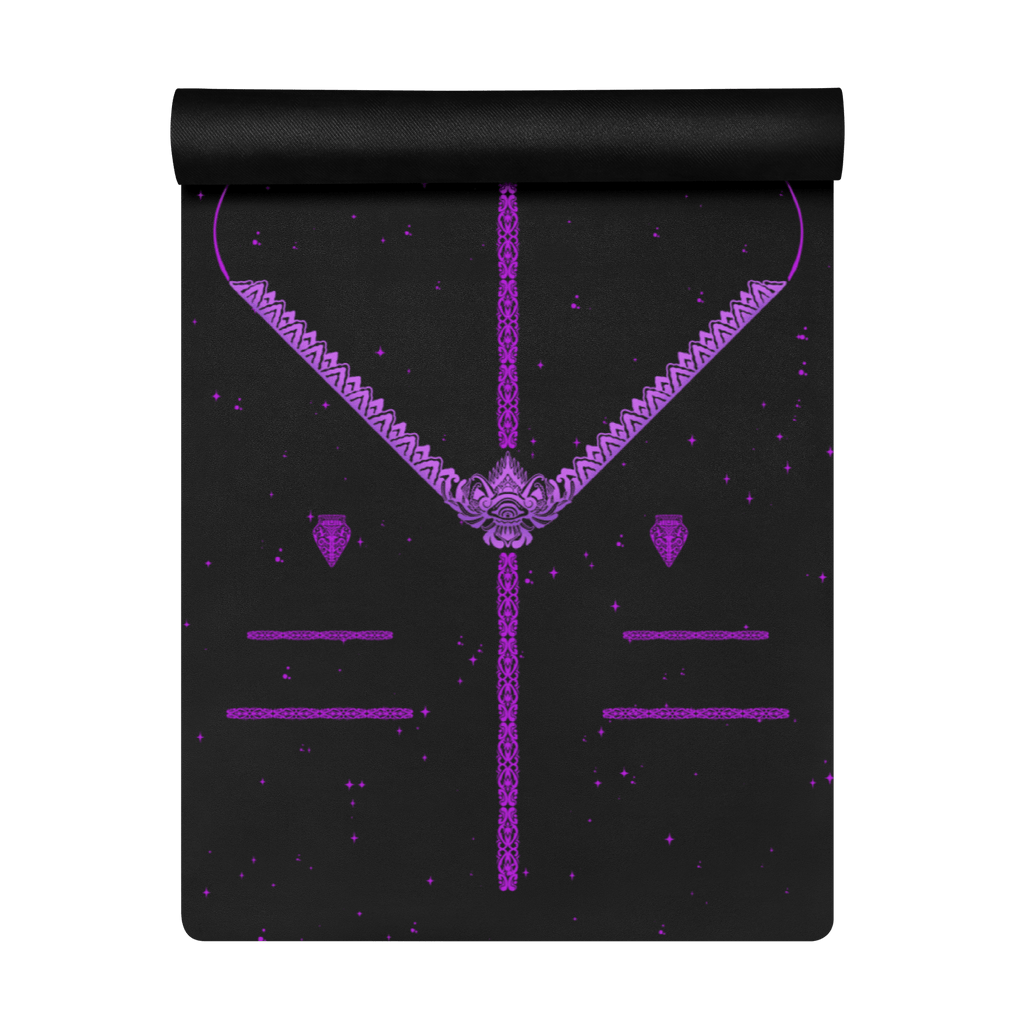 Obsidian Pulse Yoga Mat – best hot yoga mat for sweaty hands, non slip microfiber surface, eco friendly natural rubber – MIYRA®