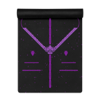 Obsidian Pulse Yoga Mat – best hot yoga mat for sweaty hands, non slip microfiber surface, eco friendly natural rubber – MIYRA®