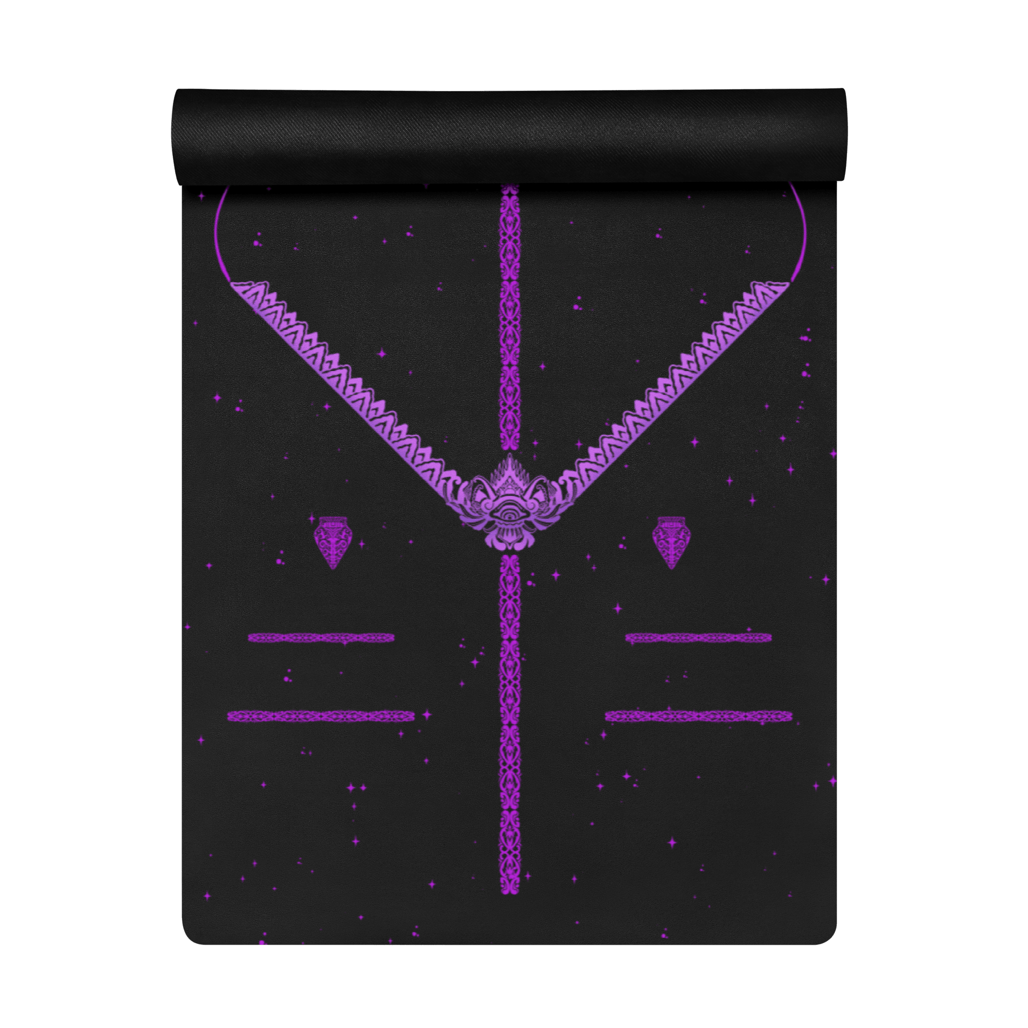 Obsidian Pulse Yoga Mat – best hot yoga mat for sweaty hands, non slip microfiber surface, eco friendly natural rubber – MIYRA®