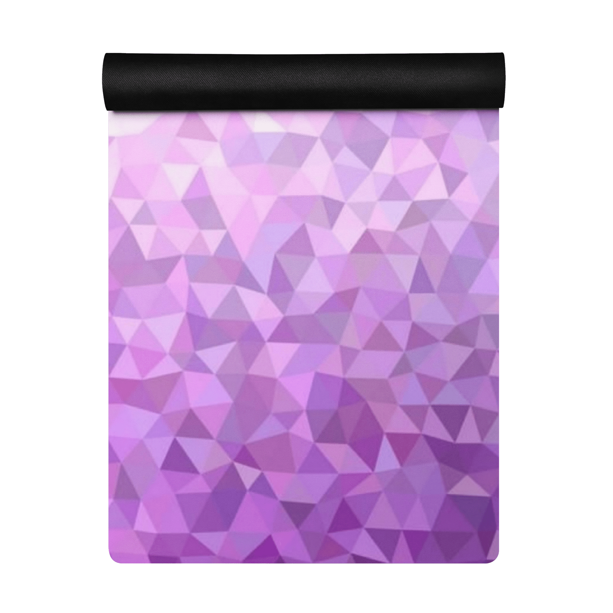 Pastel Geometric Yoga Mat – best hot yoga mat for sweaty hands, non slip microfiber surface, eco friendly natural rubber – MIYRA®