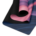 Pink Tide Motion Yoga Mat – best hot yoga mat for sweaty hands, non slip microfiber surface, eco friendly natural rubber – MIYRA®